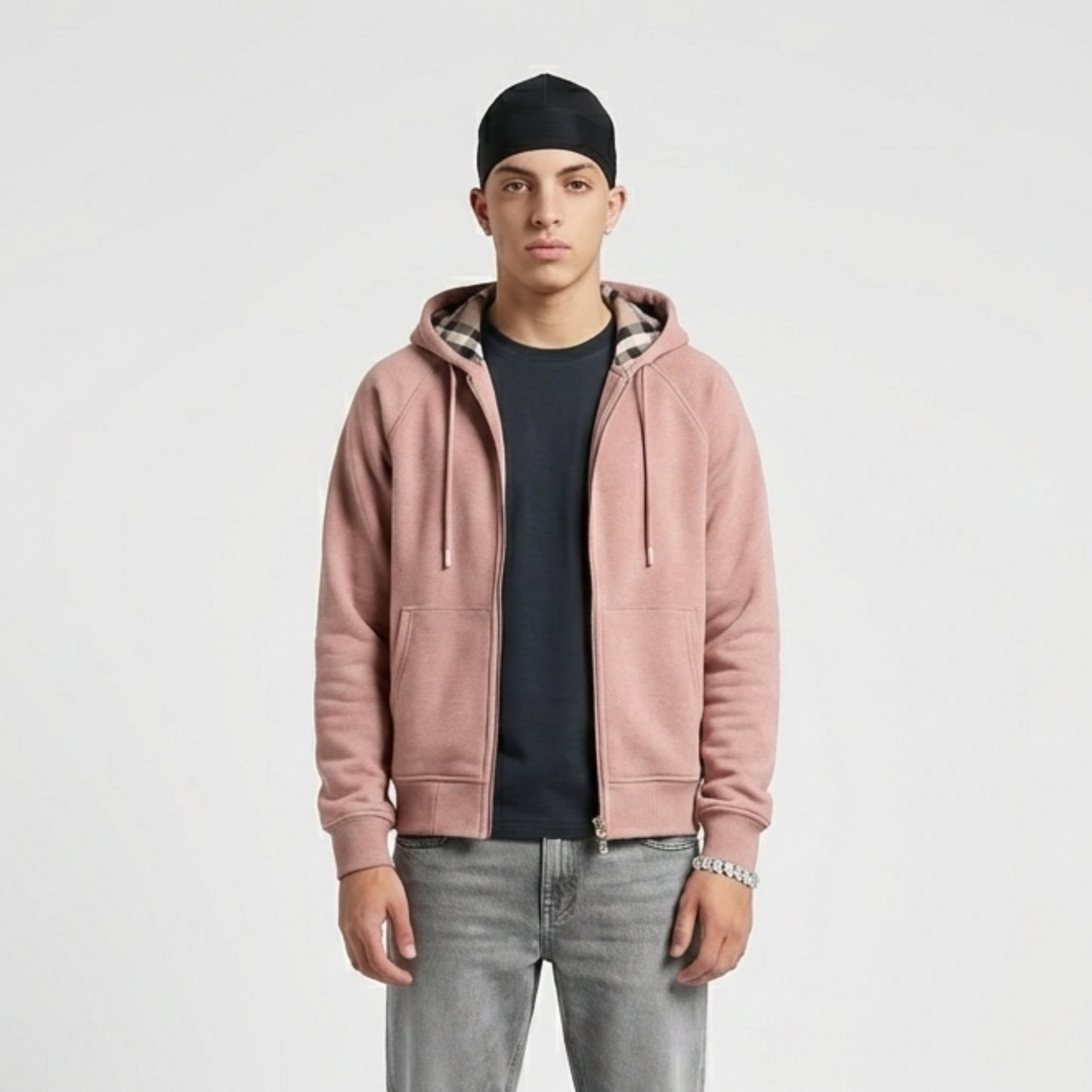 CHEQUER – ZIP HOODIE