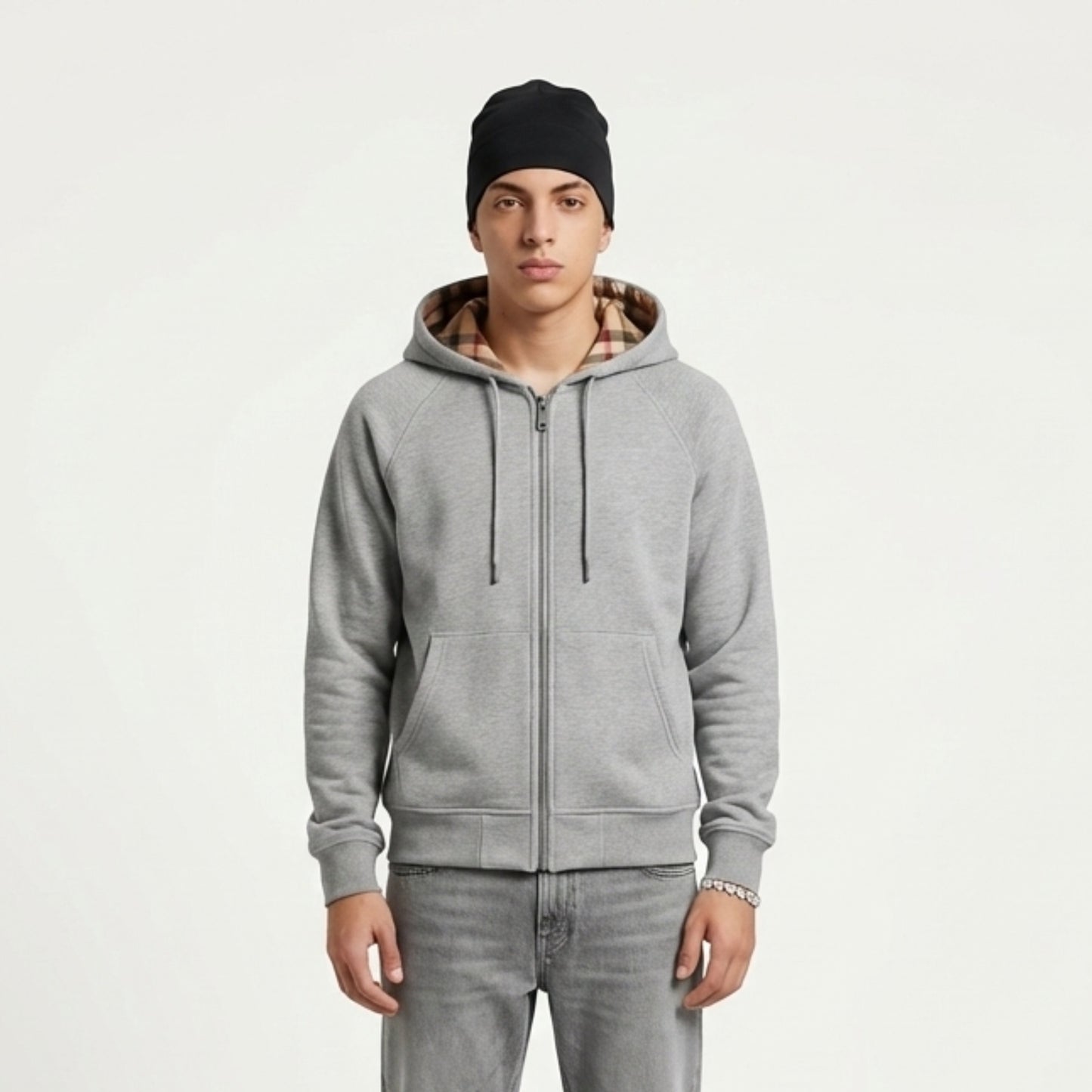 CHEQUER – ZIP HOODIE
